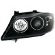 Кристални фарове  Angel Eyes BMW E90  (2005-2009) - черни
