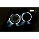 Кристални фарове  Angel Eyes BMW E90  (2005-2009) - черни