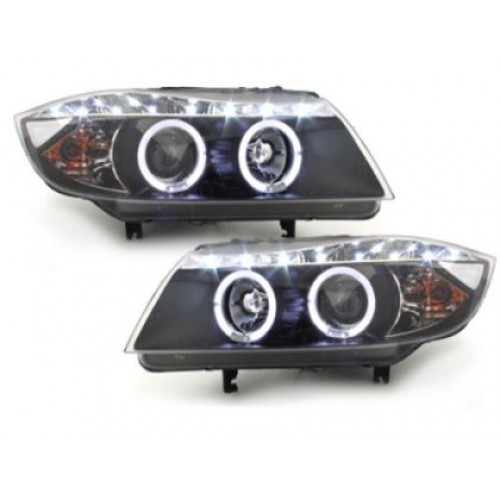 Кристални фарове  DAYLINE BMW E90  (05-08) - черни