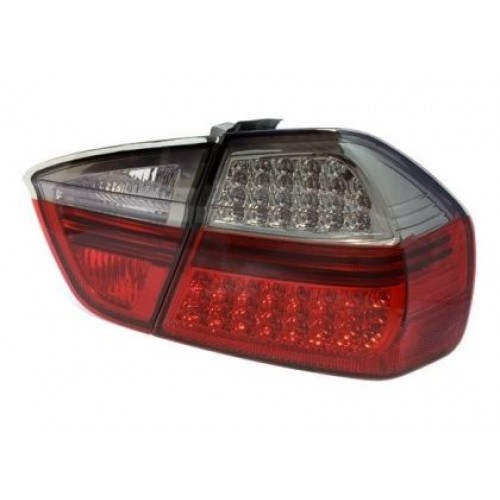 Кристални стопове  с диодни мигачи BMW E90 седан (2005-2008) - опушени