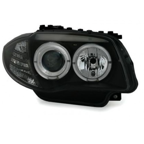 Кристални фарове  Angel Eyes BMW E87 / E81  (2004-2011) - черни