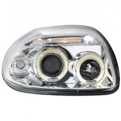 Кристални фарове ANGEL EYES RENAULT CLIO 2 (98-01) - хром 