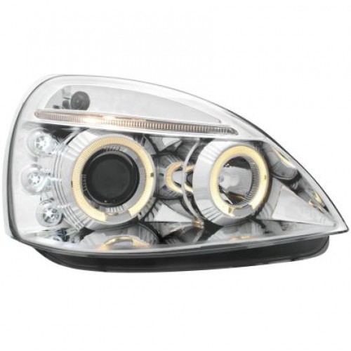 Кристални фарове ANGEL EYES RENAULT CLIO MK3 (01-05) - хром 