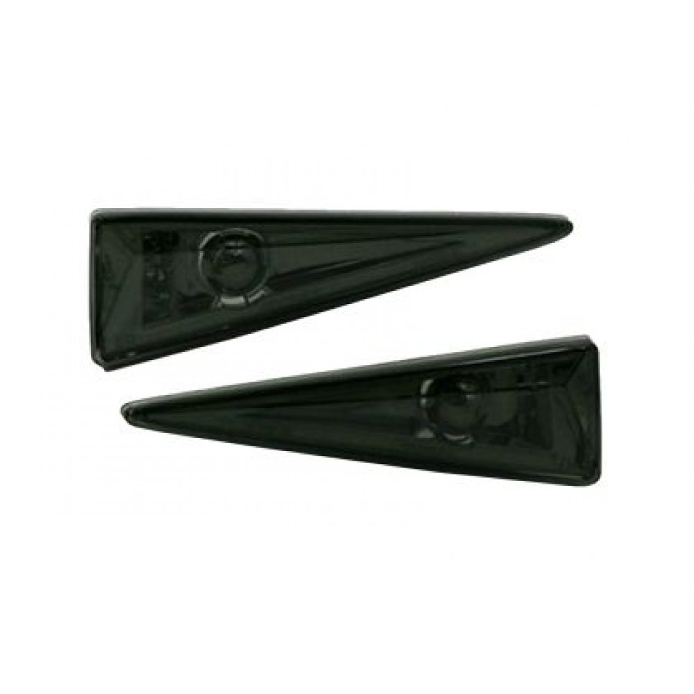 Кристални мигачи за Renault Megan (02+ / Espace (02+) / Scenic (02+) - черен хром