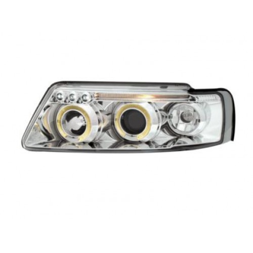 Кристални фарове  Angel Eyes VW PASSAT 3B/ B5 (97-00)  - хром