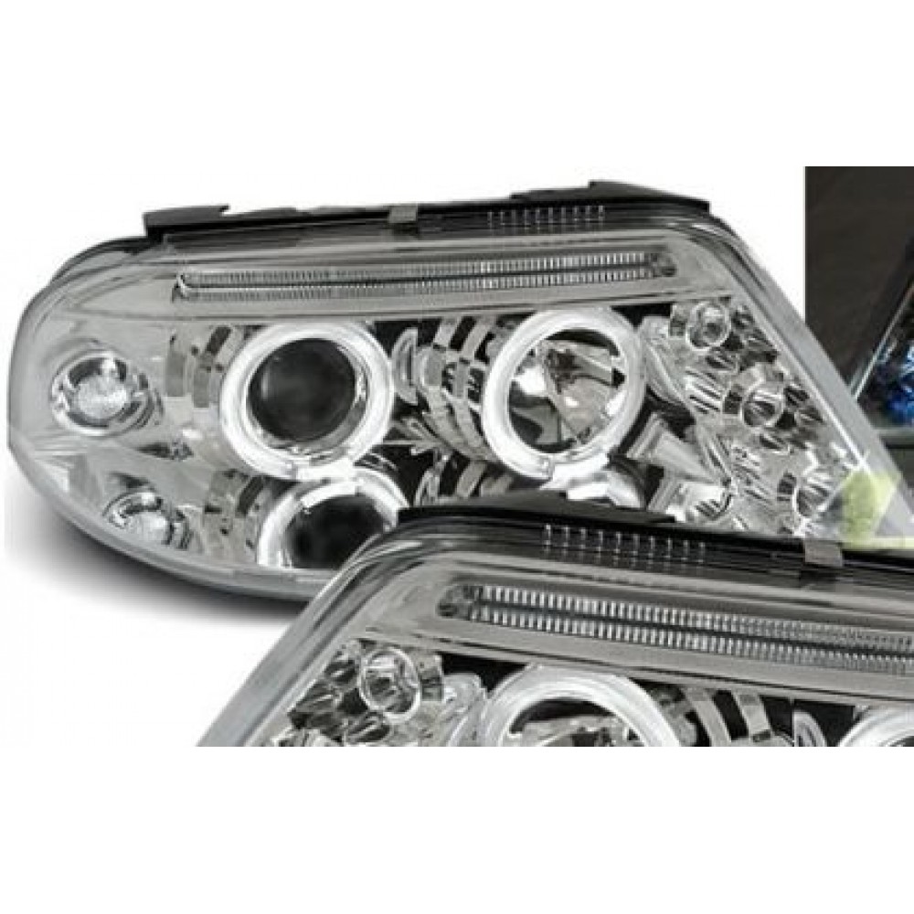 Кристални фарове  Angel Eyes VW PASSAT  B5.5 (01-05)  - хром