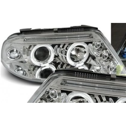 Кристални фарове  Angel Eyes VW PASSAT  B5.5 (01-05)  - хром