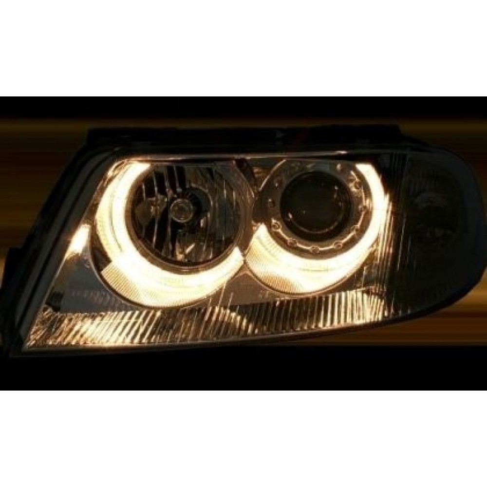 Кристални фарове  Angel Eyes VW PASSAT  B5.5 (01-05)  - хром