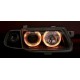 Кристални фарове  Angel Eyes OPEL ASTRA F (1991-1999) - хром