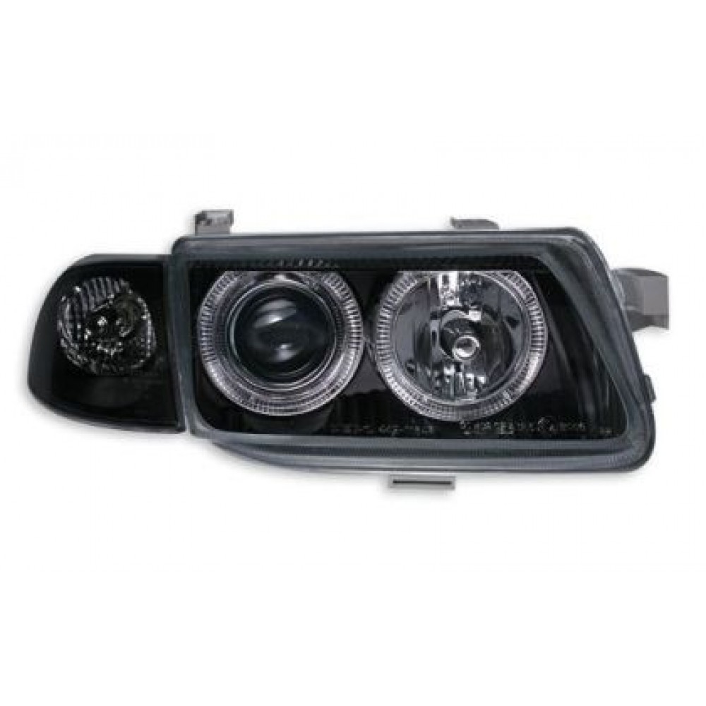 Кристални фарове  Angel Eyes OPEL ASTRA F (1991-1999) - черни