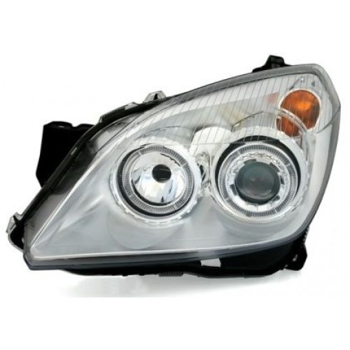 Кристални фарове за Opel Astra Н (2004-2009) - хром