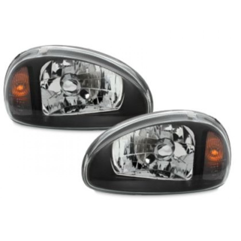 Кристални фарове  OPEL CORSA  B (93-01) - черни