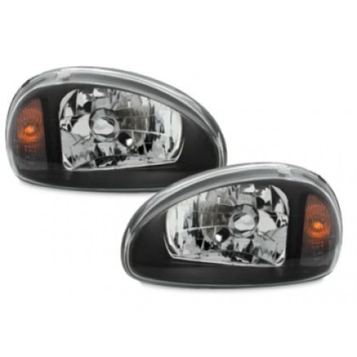 Кристални фарове  OPEL CORSA  B (93-01) - черни