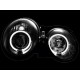 Кристални фарове  Mercedes CLK W208 (97-02) - черни