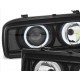 Кристални фарове  Angel Eyes VW CORRADO  - черни