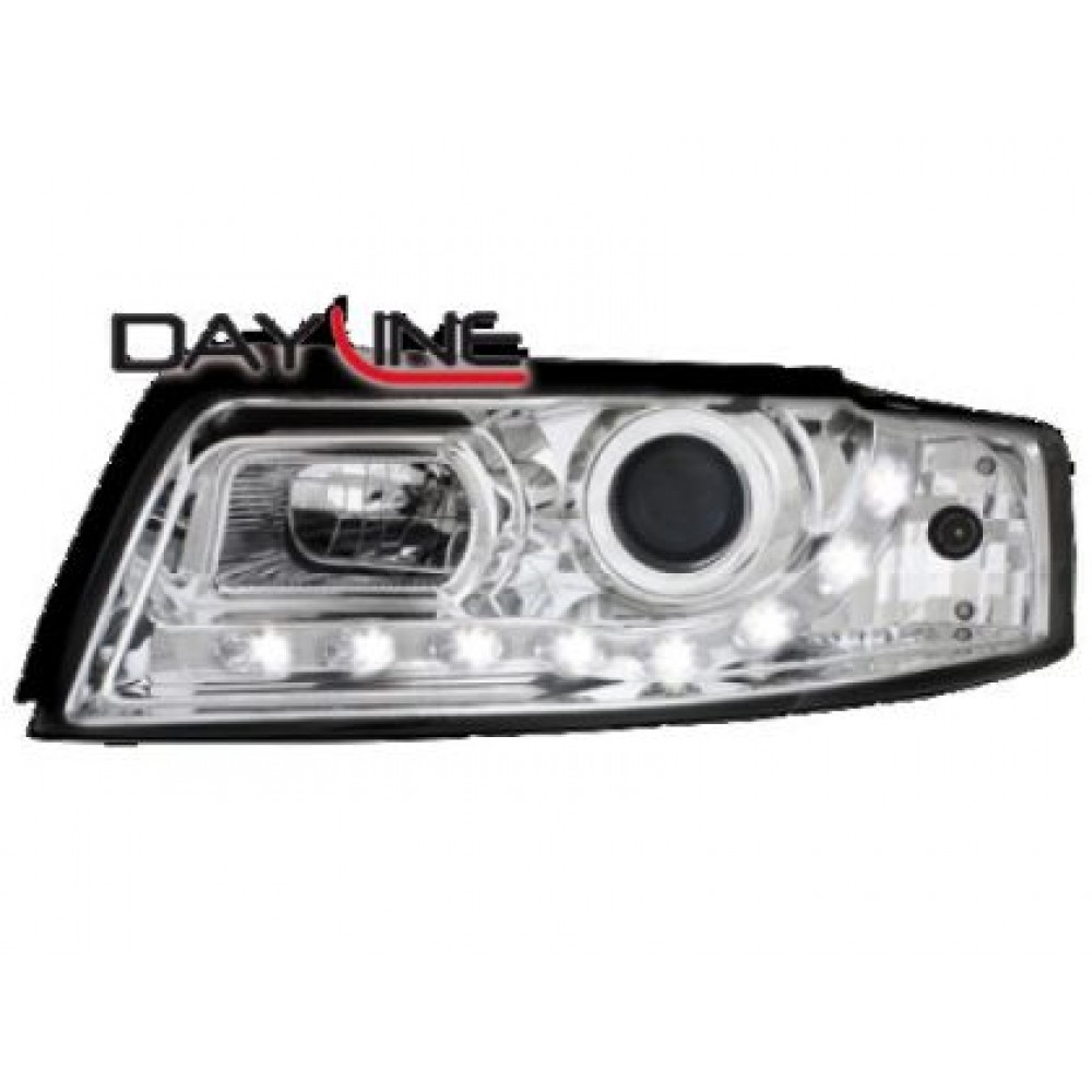 Кристални фарове  DAYLINE AUDI A4 (2001-2004) - хром