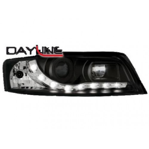 Кристални фарове  DAYLINE AUDI A4 (2001-2004) - черни