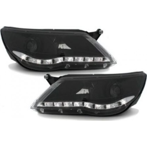 Кристални фарове  VW TIGUAN  (07-11)