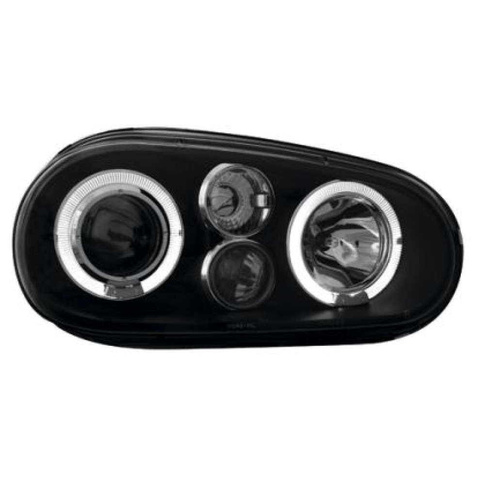 Кристални фарове  Angel Eyes GOLF IV R32  - черни