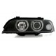 Кристални фарове  Angel Eyes BMW E39  (1995-2003) - черни