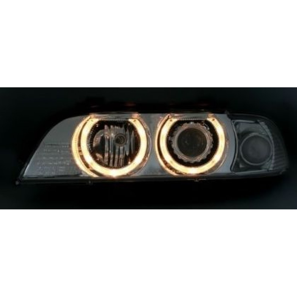 Кристални фарове  Angel Eyes BMW E39  (1995-2003) - черни