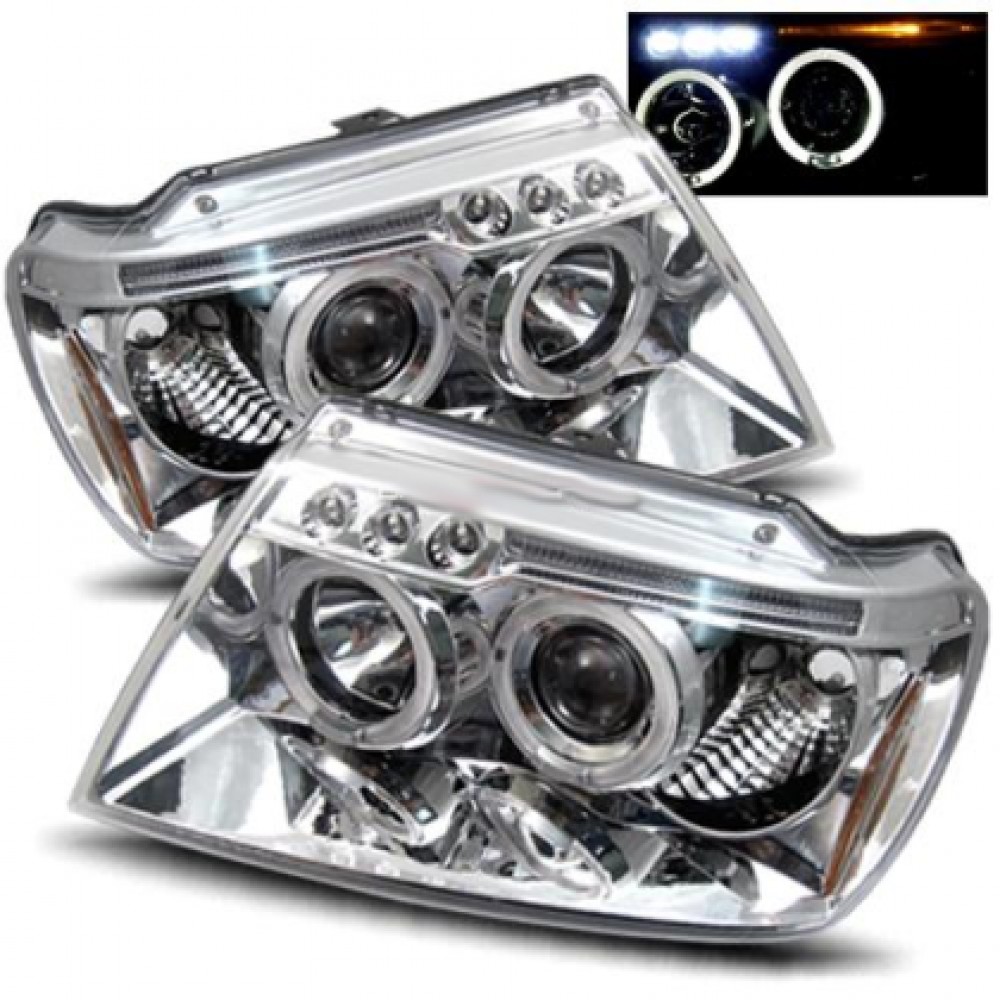 Кристални фарове Angel eyes Jeep Grand Cherokee (99-05) 