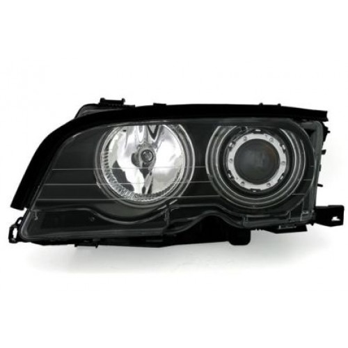 Кристални фарове за BMW E46 седан (2001-2005) - черни с CCFL