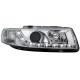 Кристални фарове с дневни светлини SEAT LEON / TOLEDO (99-04)- черни
