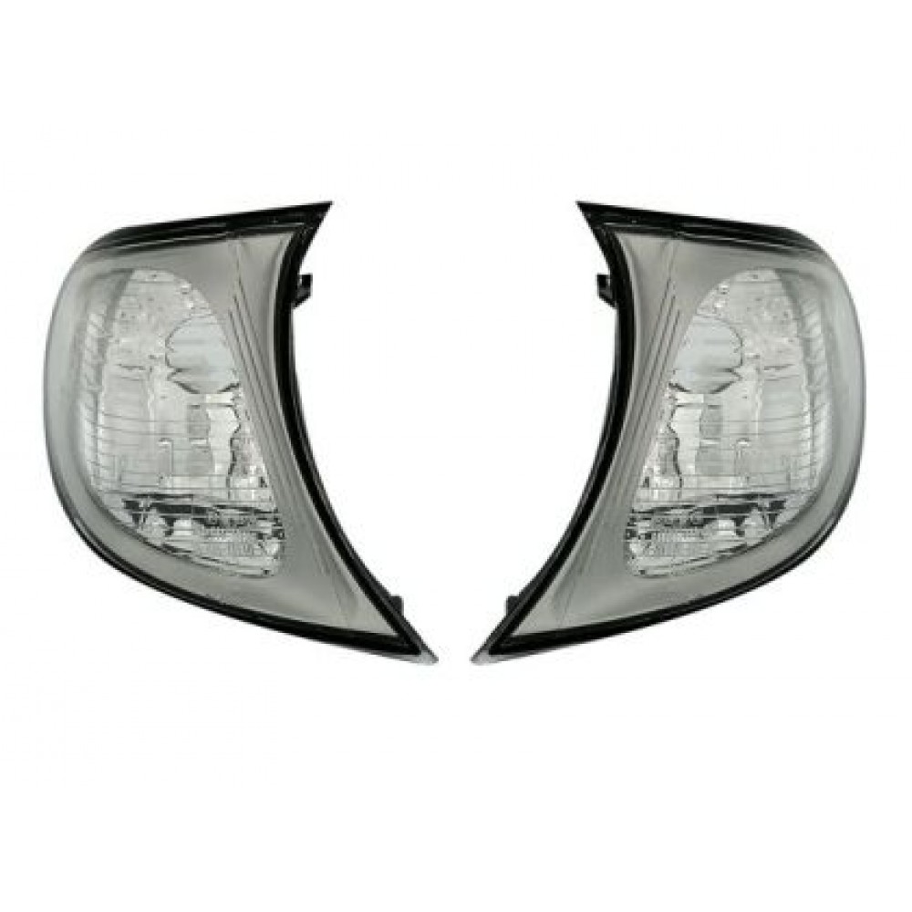 Кристални мигачи до фара BMW E46 седан (01-05) - хром