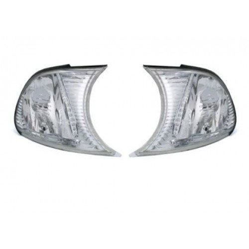 Кристални мигачи до фара BMW E46 купе / кабрио (01-03) - хром