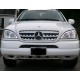 Решетка за Mercedes ML W163 (W164 дизайн) (1998-2005) - хром