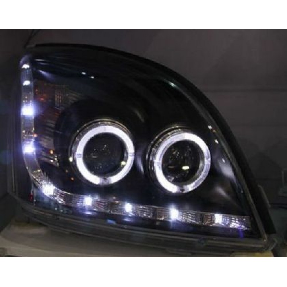 Кристални Фарове за Toyota Land Cruiser 120 (2003-2009) - хром