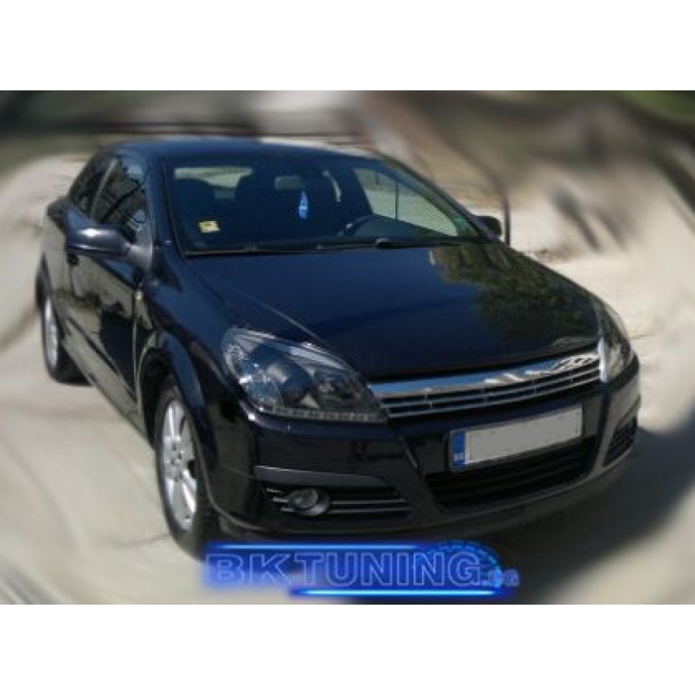 Кристални фарове за Opel Astra Н (2004-2009) - черни
