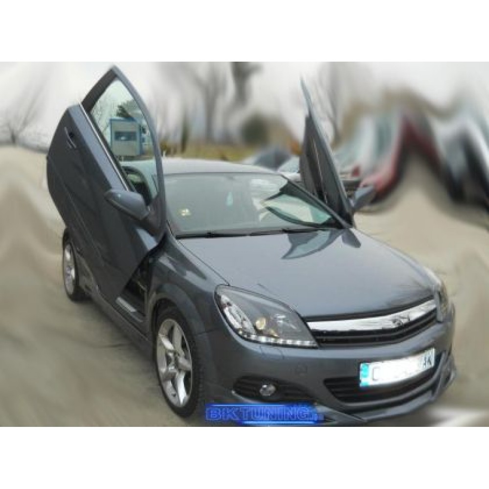 Кристални фарове за Opel Astra Н (2004-2009) - черни