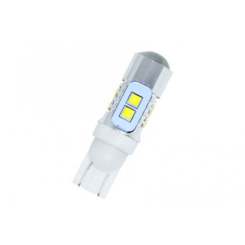 Лед крушки тип T10 10W с 10 диода 2323 по 1W Cree и лупа
