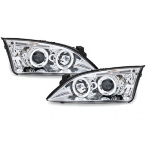 Кристални фарове за Ford Mondeo (2000-2007) - хром