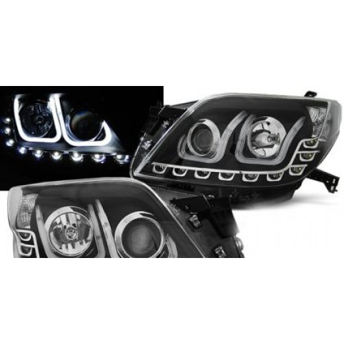 Кристални Фарове за Toyota Land Cruiser 150 (2009+) - черни