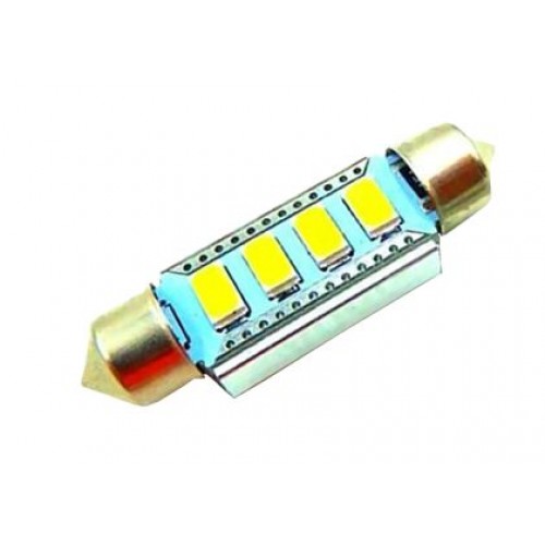 Лед крушки за плафон Canbus с 4 SMD диода 5630 42мм