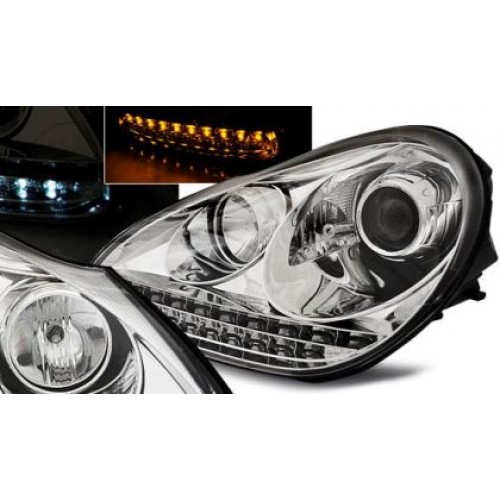 Кристални фарове за PORSCHE CAYENNE (2003-2007) - хром