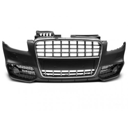 Предна броня за Audi A4 B7 8E (2004-2008) - S3 Дизайн с хром лайсна