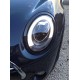 Кристални фарове за Mini Cooper (2006-2010) - ледбар дизайн черни