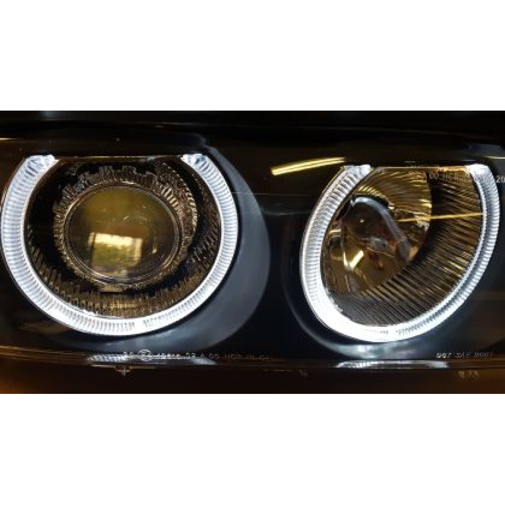 Кристални фарове  Angel Eyes BMW E39  (1995-2000) - черни