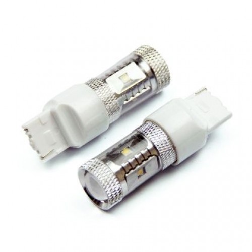 Диодна крушка тип T20 CANBUS с 6 х 5W CREE диода и лупа