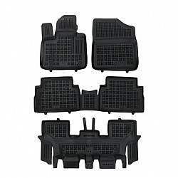 Гумени стелки за Hyundai Santa Fe Hybrid version 7 passenger, 4x4 (2020+) - тип леген