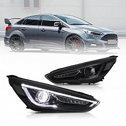 Тунинг led фарове за Ford Focus (2015-2018) - черни