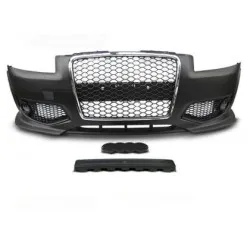 Предна броня за Audi A3 8P (2005-2008) - RS Дизайн с хром решетка